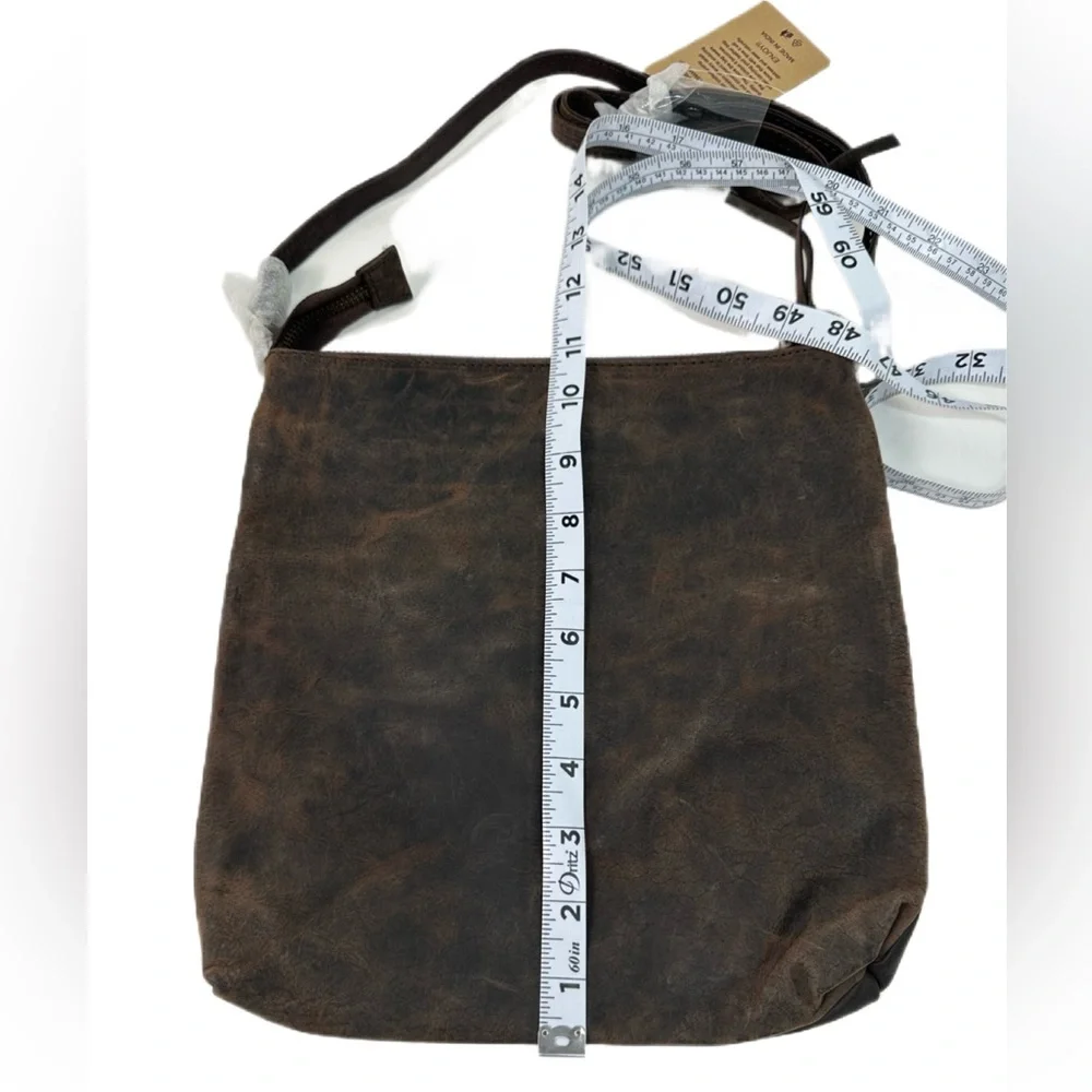 Leather ESTALON Bohemian/Crossbody Bag - Picture 5 of 16